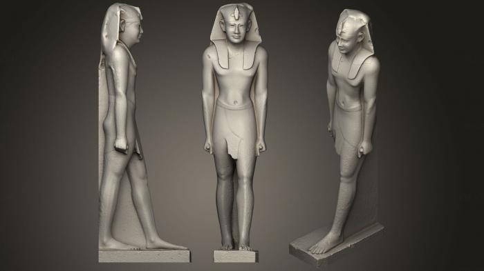 نموذج ثلاثي الأبعاد لآلة CNC التماثيل والنقوش المصرية الملك بطليموس